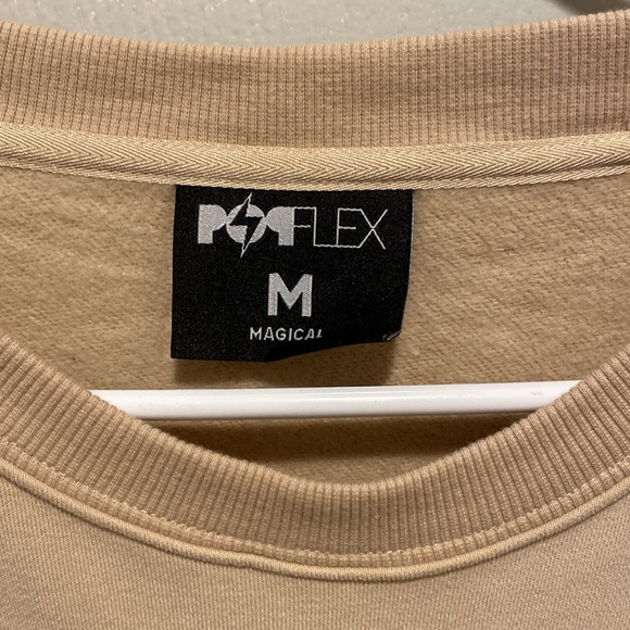POPFLEX Cream Cloud Crewneck Size Medium - Picture 3 of 3